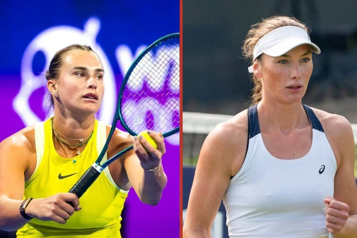 Aryna Sabalenkas modstander arbejder som model for at finansiere sin tenniskarriere