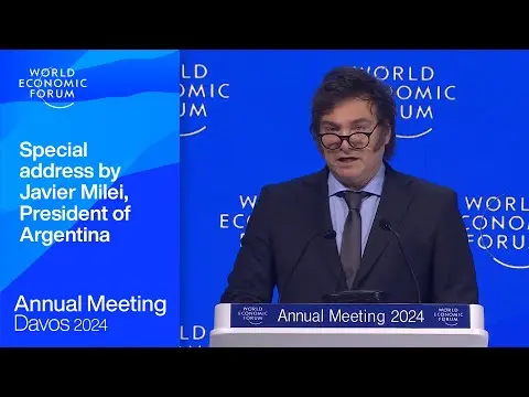 Kijktip! Javier Milei's vurige pleidooi voor vrijemarktkapitalisme in Davos: Een saluut aan de vrijheid!
