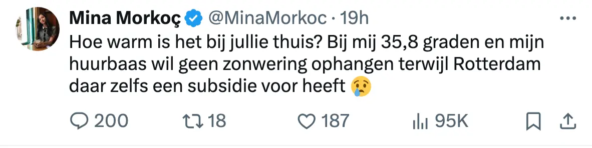 Verwend GroenLinks-raadslid gaat NAT na klacht over zonwering: "Mijn huurbaas koopt het niet voor me!"