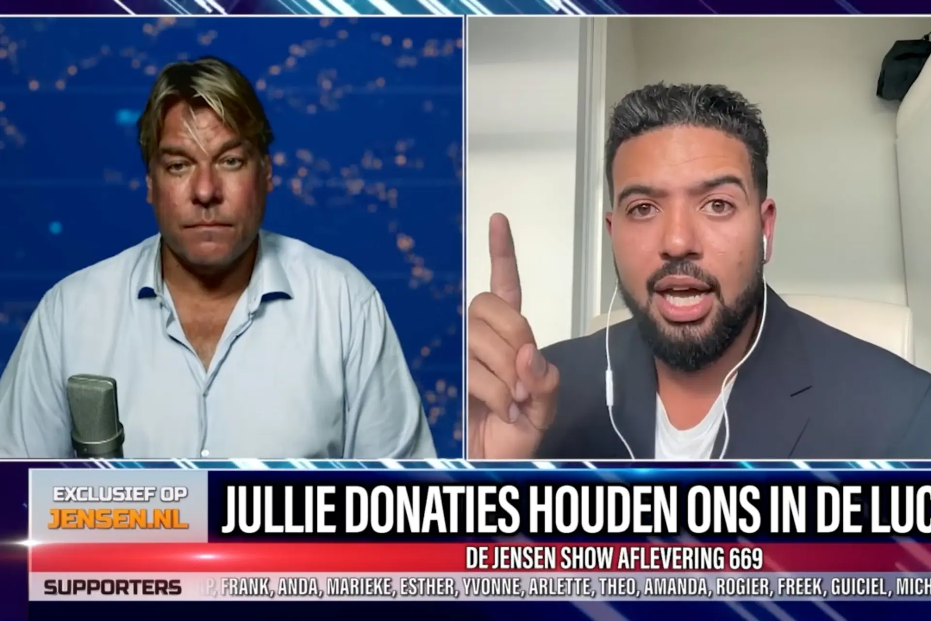 ON!-held Jonathan Krispijn openbaart bij Jensen: "We mochten geen kritiek meer uiten op PVV, BBB, NSC én VVD!"
