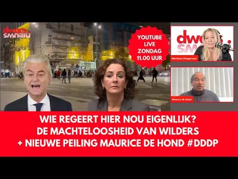 [Video] Marianne Zwagerman en Maurice de Hond: 'We regeert Nederland? De machteloosheid van Wilders'