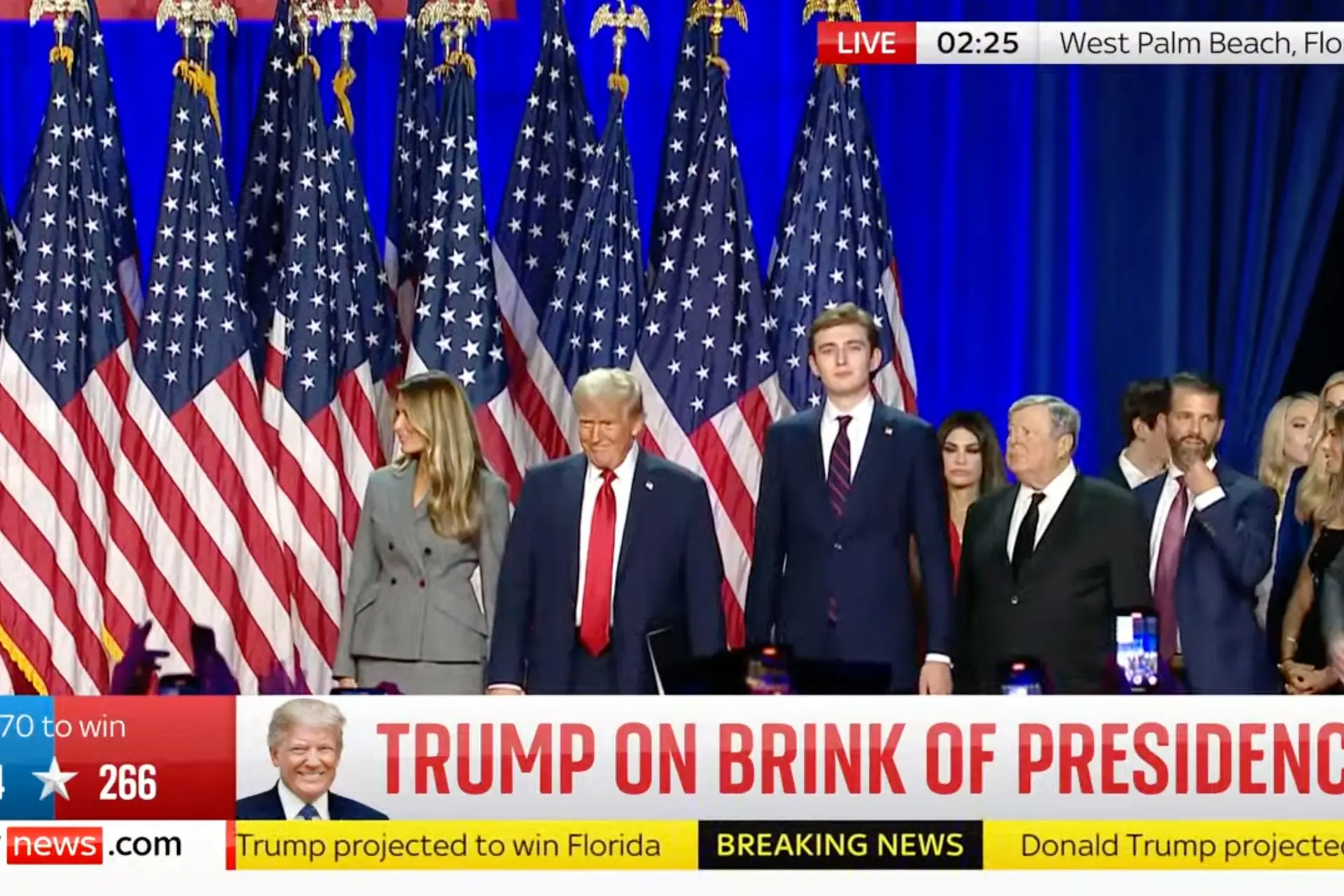 -Video- Donald Trump geeft overwinningsspeech: "Een ongelooflijk gevoel van liefde. We gaan Amerika helen!"