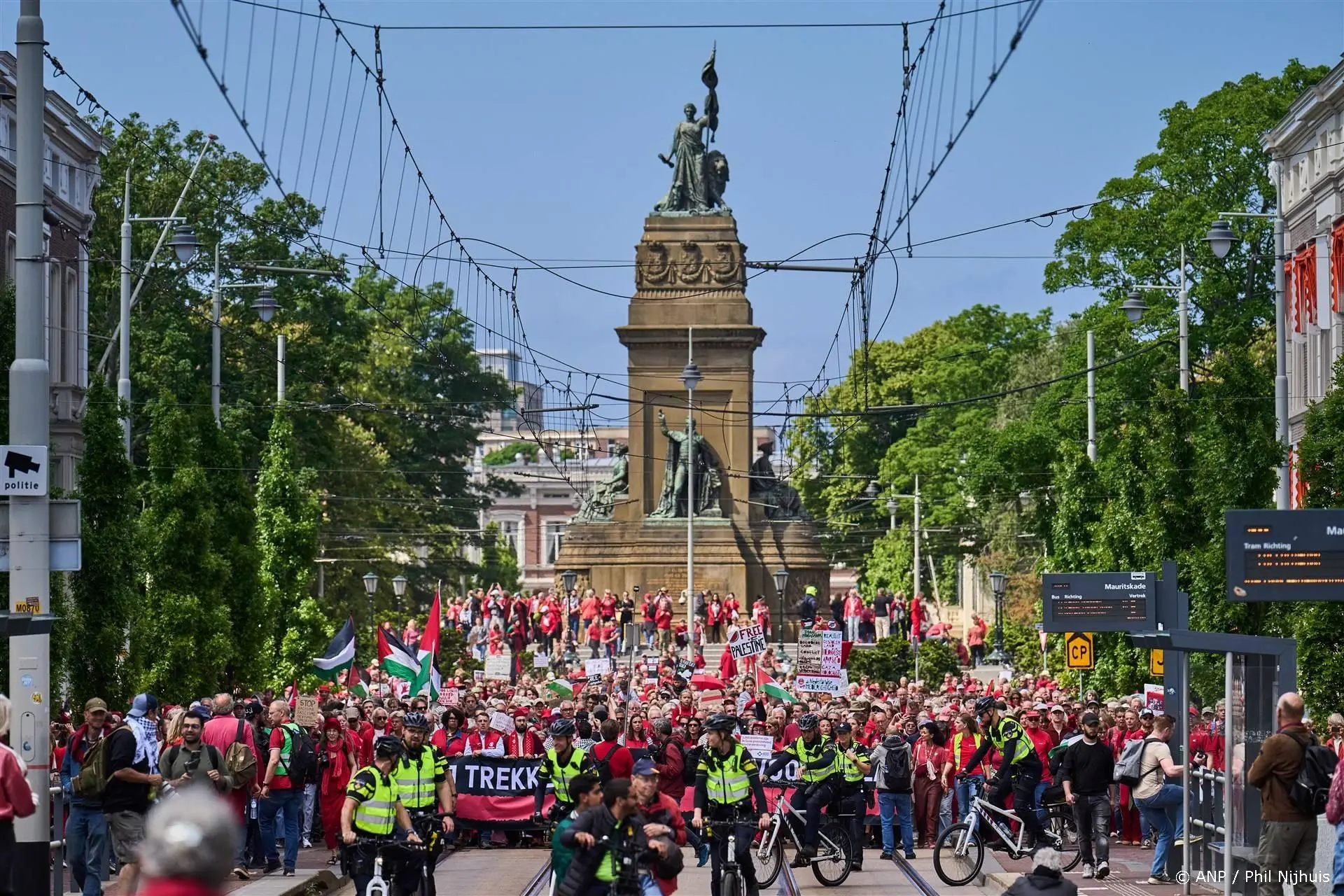 Eerste deelnemers Gaza-protest weer terug bij Malieveld