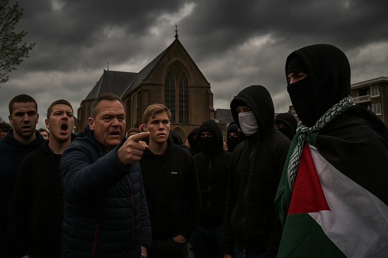 Chaos in Katwijk: woede na aanval op Israël-herdenking