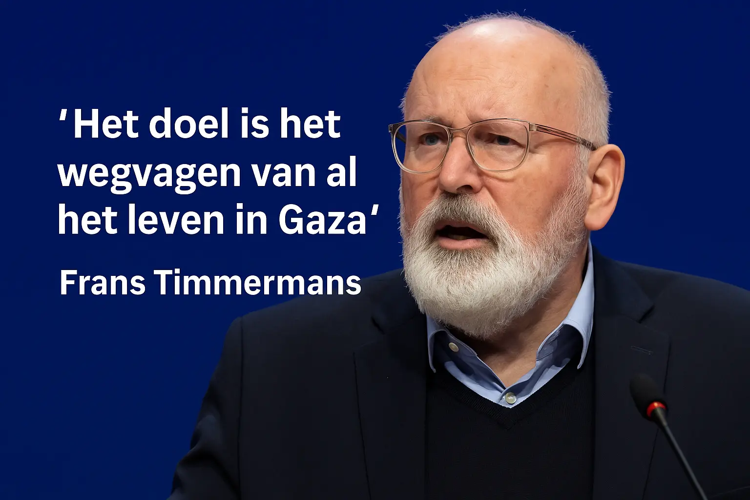 Timmermans valt Israël én kabinet aan: “Oorlogsmisdaden, Nederland kijkt weg”