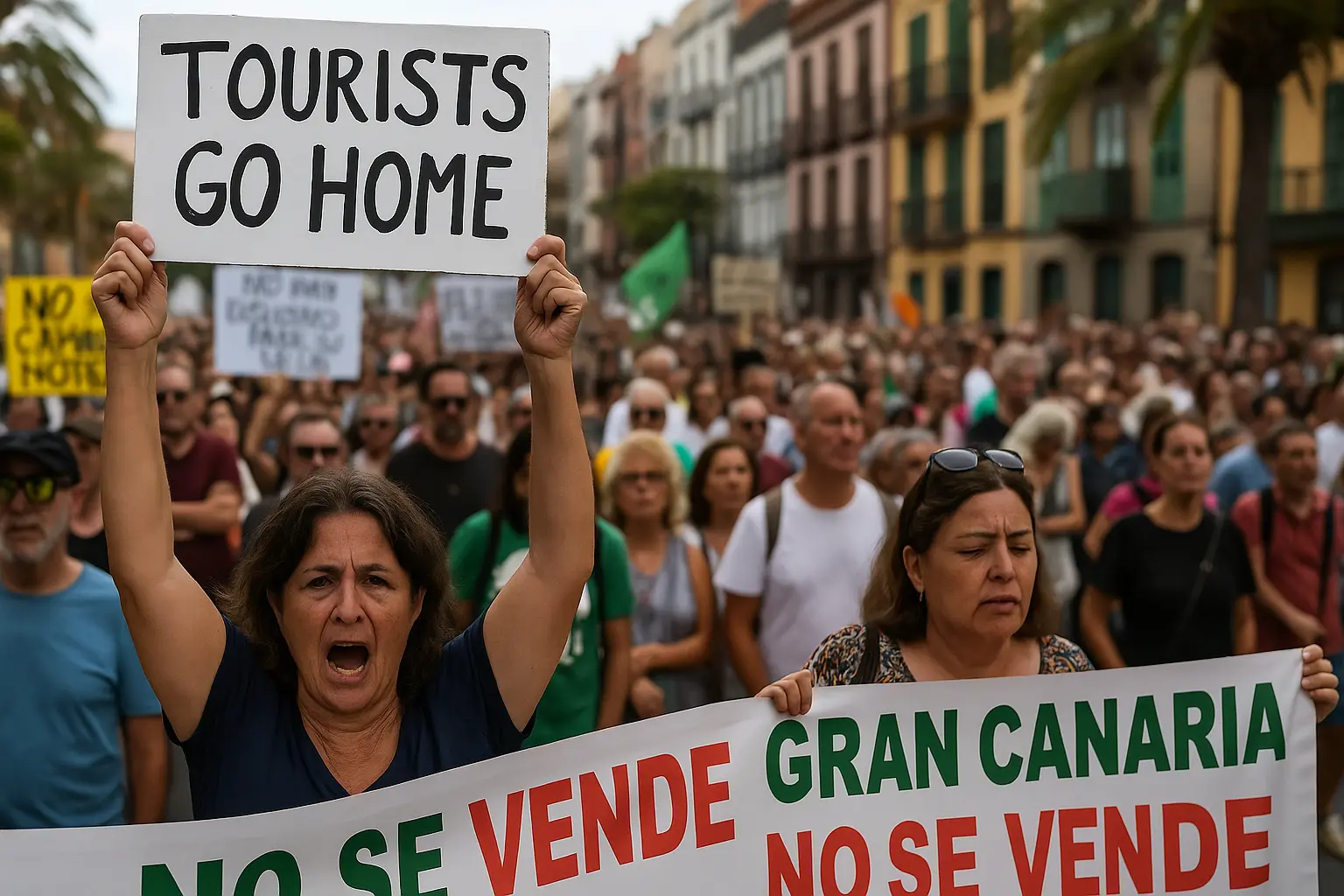 Gran Canaria in opstand: bewoners zeggen “genoeg” tegen massa-aanwas van buitenaf