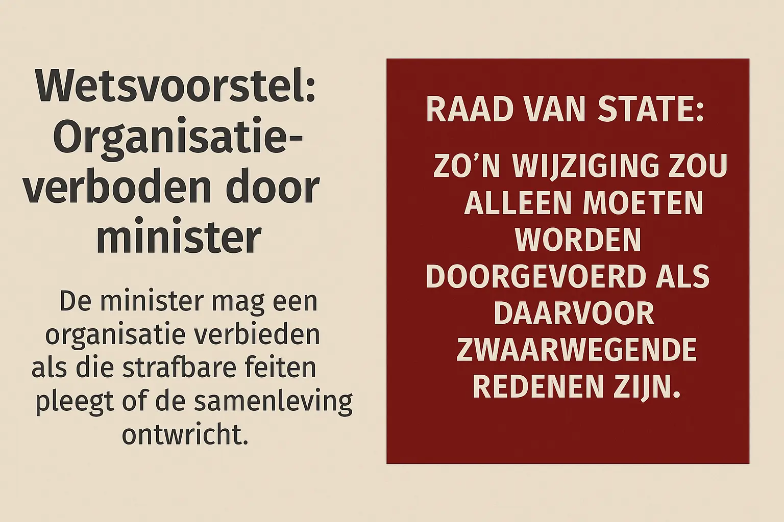 Nieuwe wet geeft ministers macht om organisaties te verbieden – zonder rechter