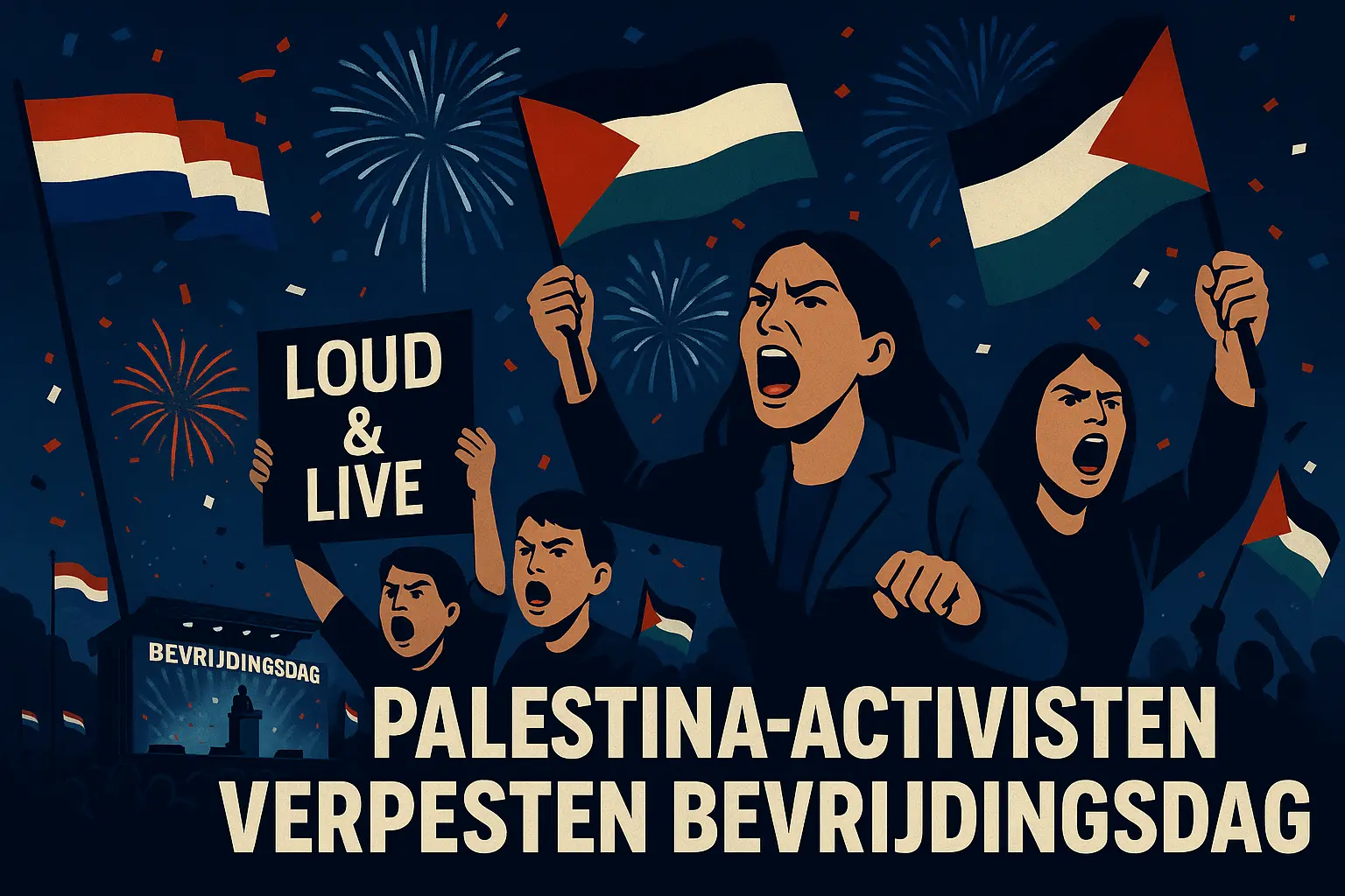Pro-Palestijnse Activisten Verstoren Bevrijdingsdag: Chaos in Nederland
