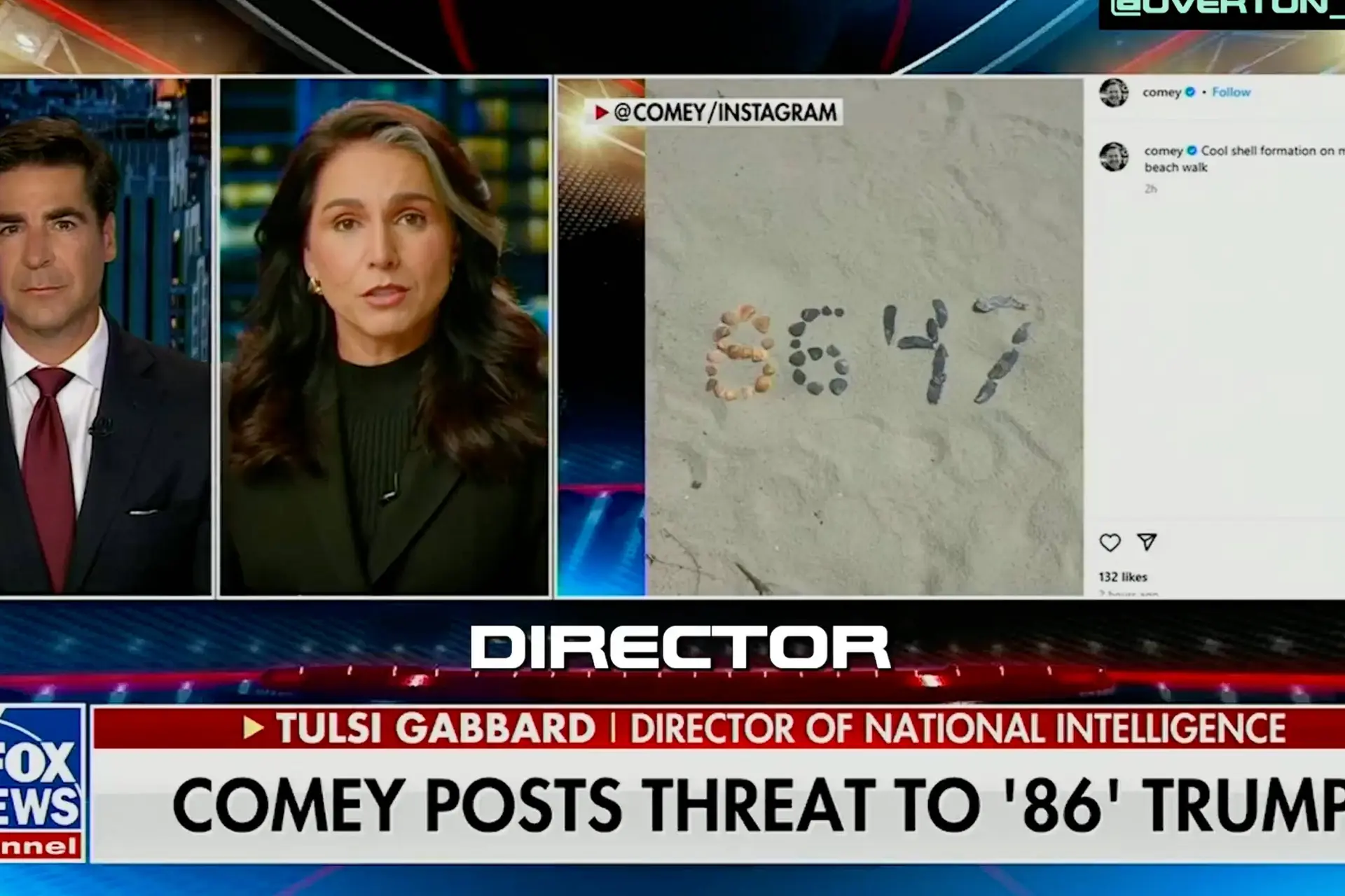 Tulsi Gabbard: “Comey roept op tot moord op Trump!”