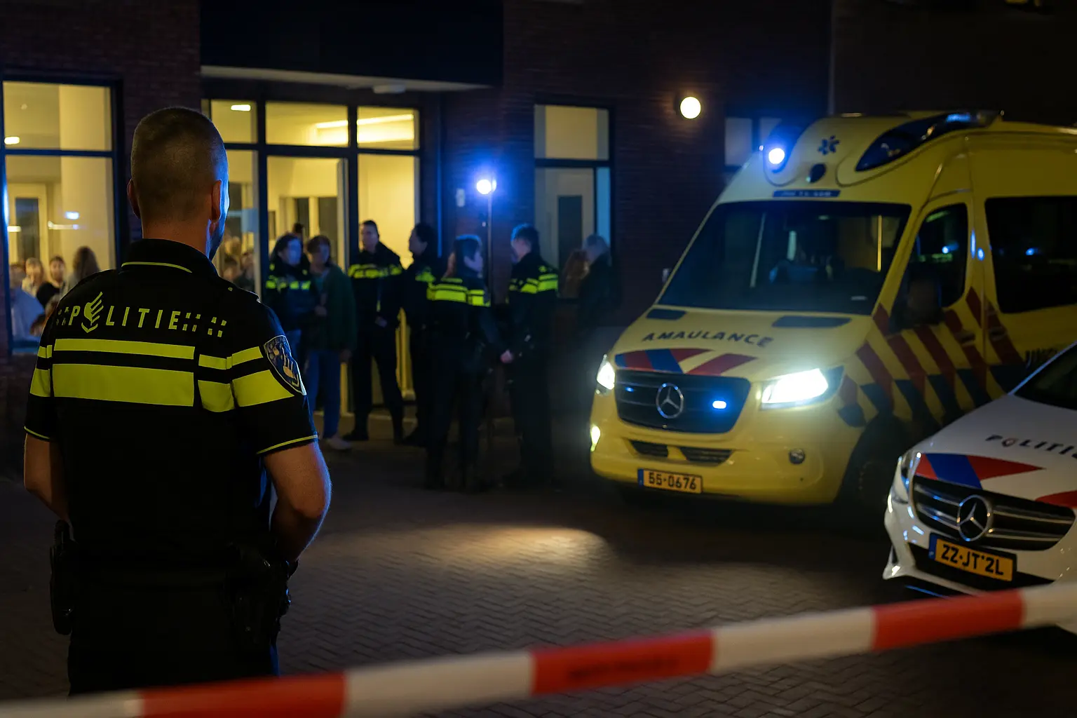Drama in Alblasserdam: leraar neergestoken voor ogen van kinderen