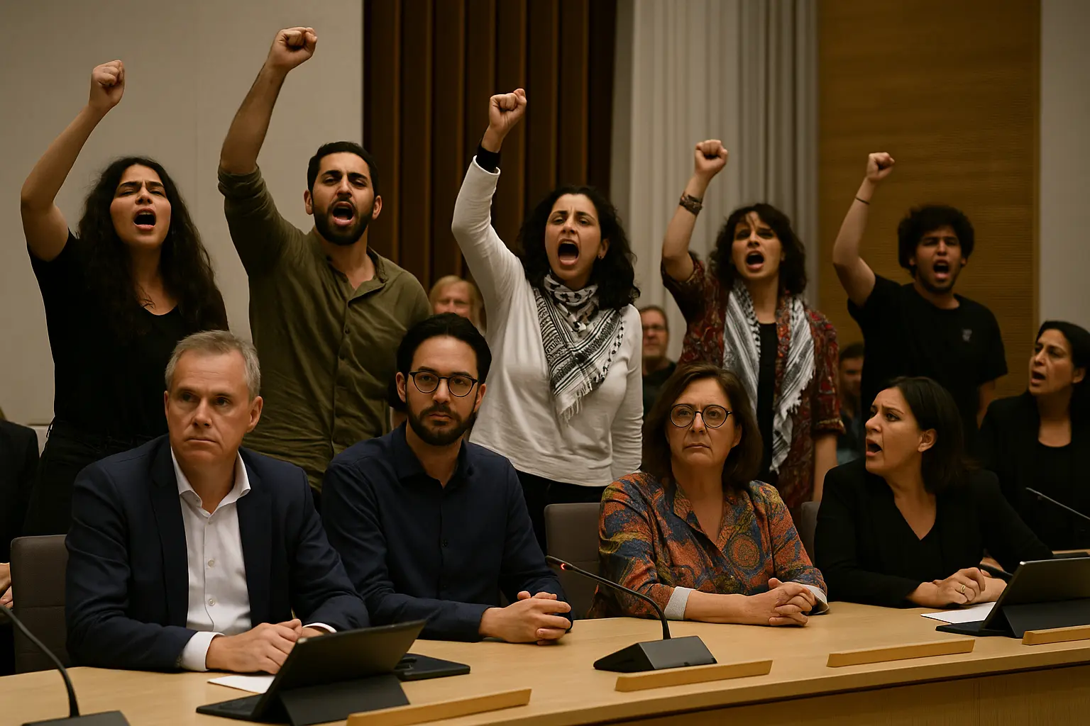 Pro-Palestijnse relschoppers verstoren democratie in Utrecht