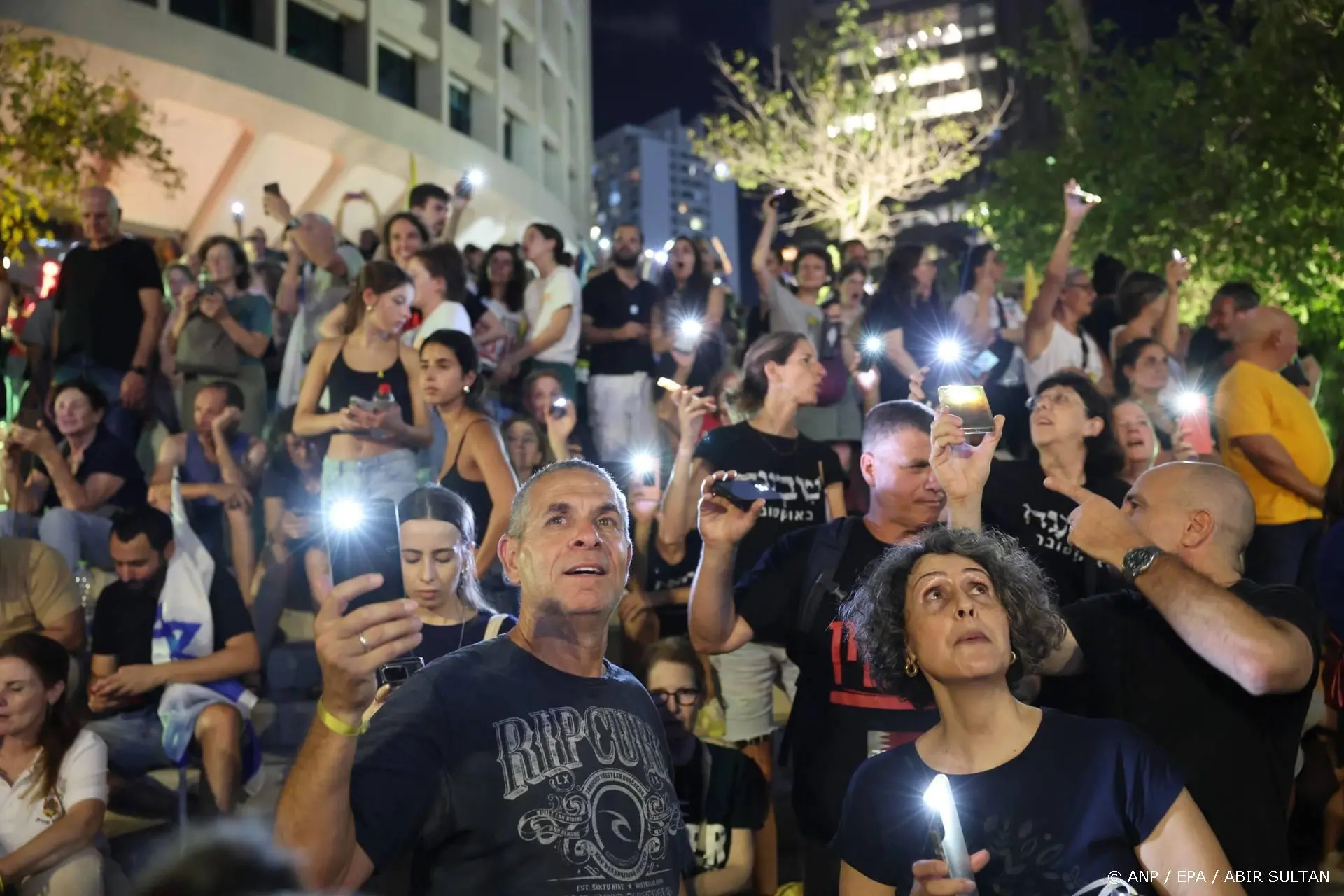 Meer dan 200.000 betogers in Tel Aviv eisen einde Gaza-oorlog