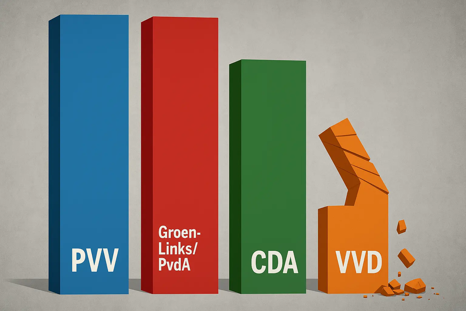 Peilingbom: GroenLinks-PvdA even groot als PVV, CDA stormt naar 24 zetels