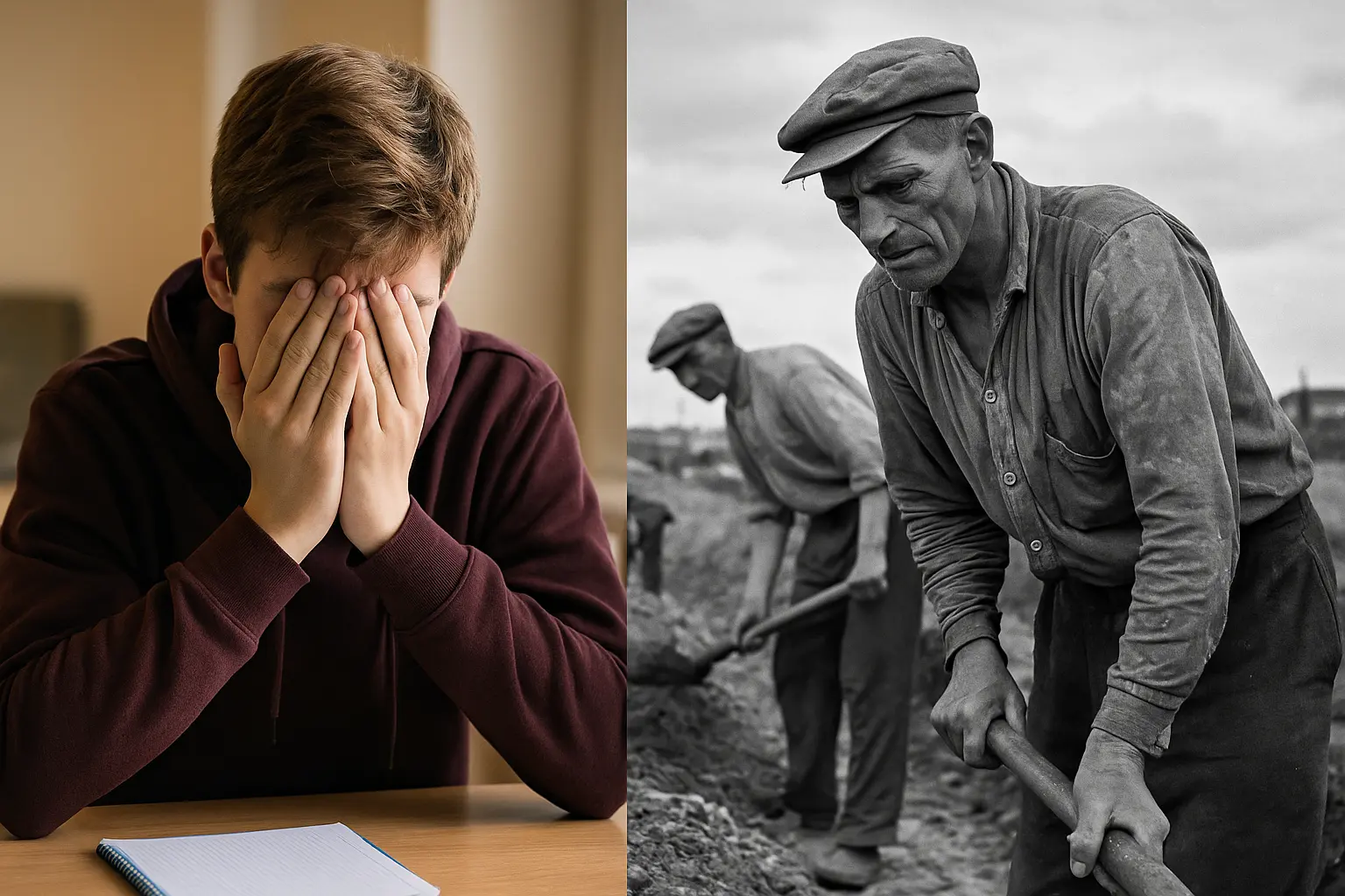 Stop met janken: jongeren die klagen over prestatiedruk weten niet wat echt zwaar is