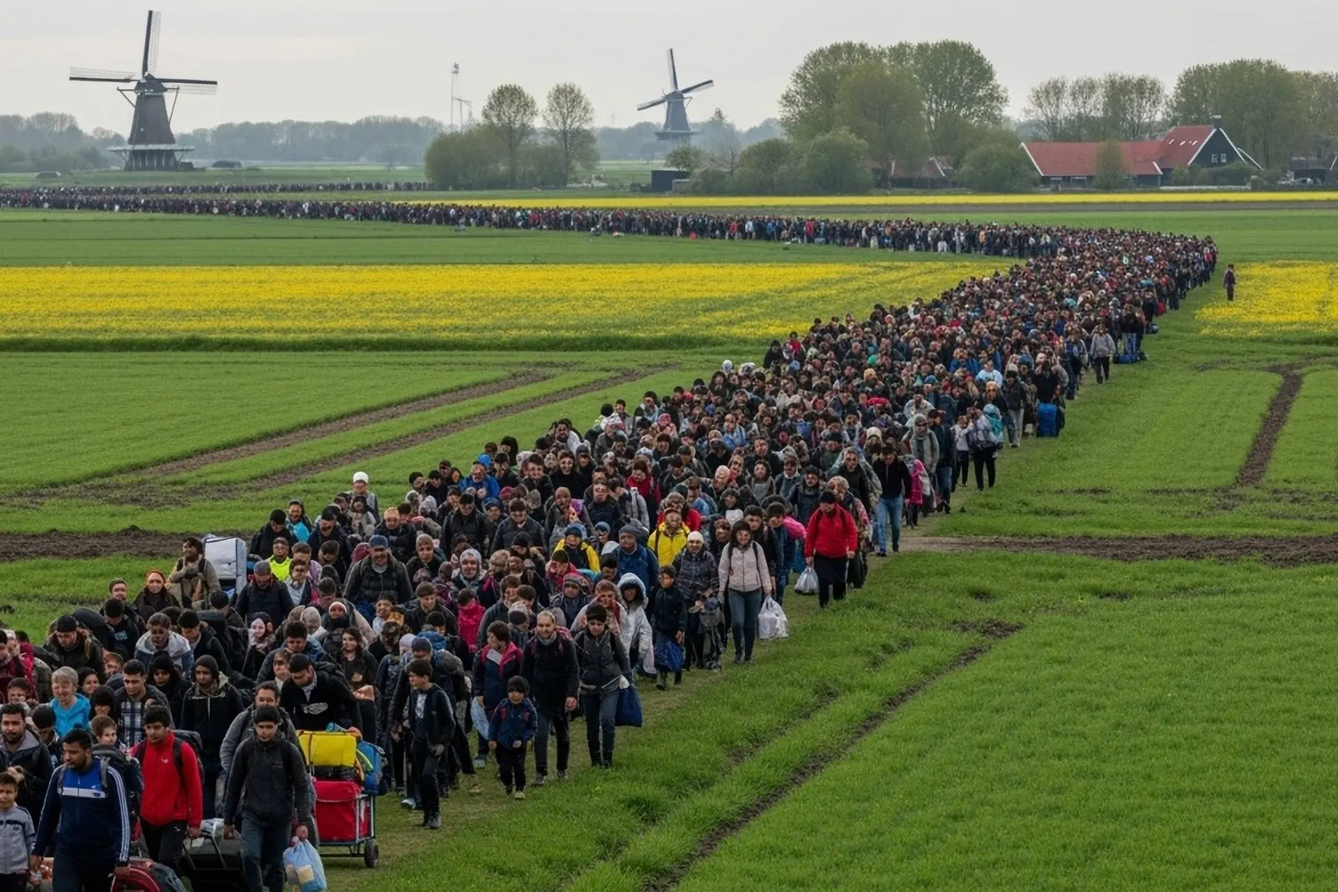 Europa overspoeld: migrantenpopulatie verdrievoudigd in decennia