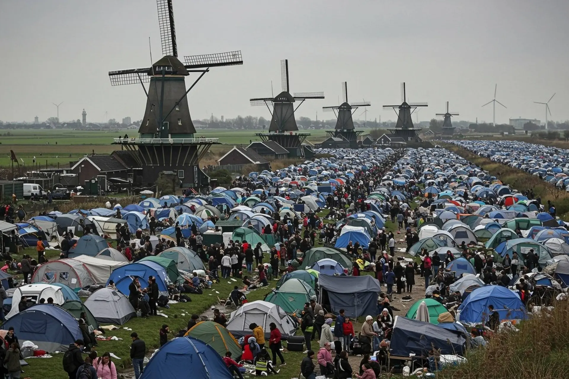 Duizenden inwoners protesteren tegen azc-plan Heemskerk-Uitgeest - gemeente negeert burgerverzet