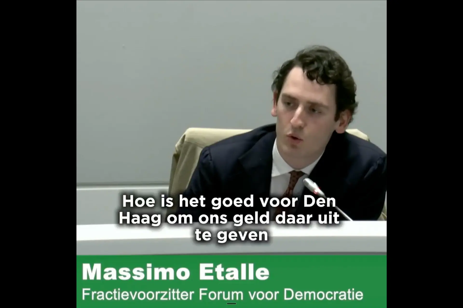 FVD-held Massimo Etalle sloopt DENK-waanzin: ‘Haags belastinggeld naar Gaza?'