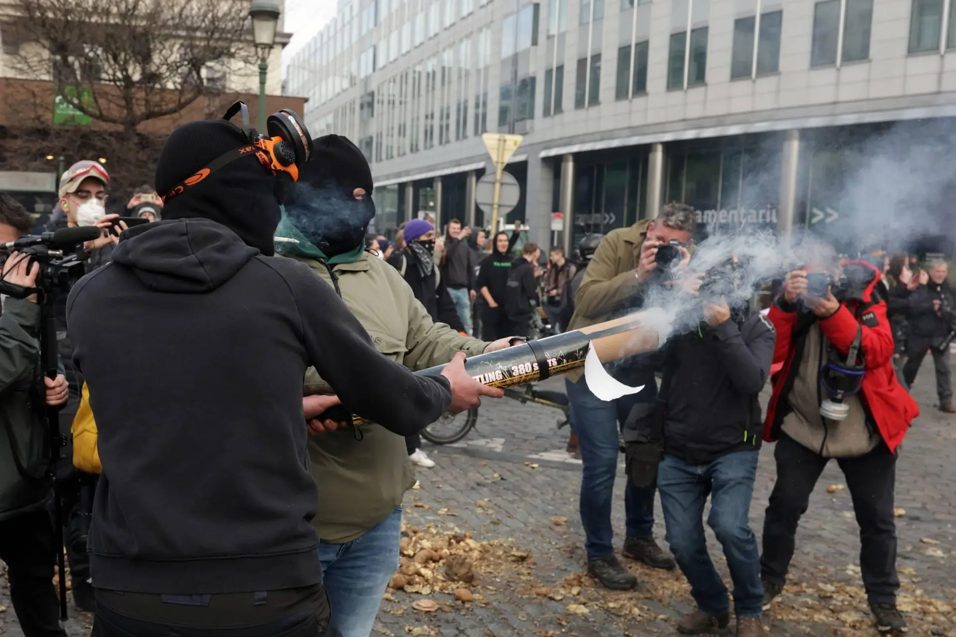Protestmars met boeren in Brussel vroegtijdig beëindigd
