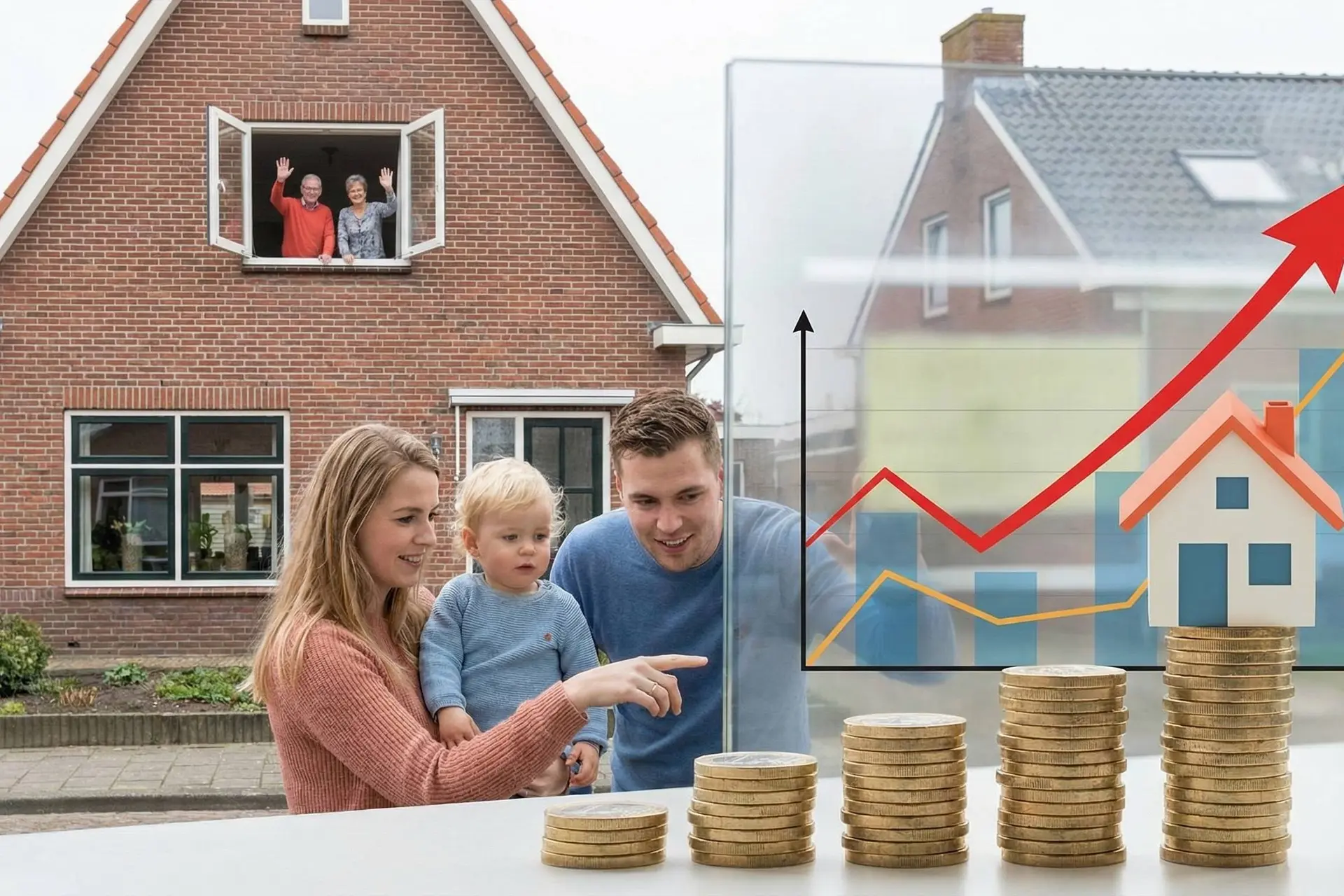 NACHTMERRIE VOOR STARTERS: Huizenprijzen blijven exploderen, ABN Amro voorziet prijsstijgingen tot 2027!