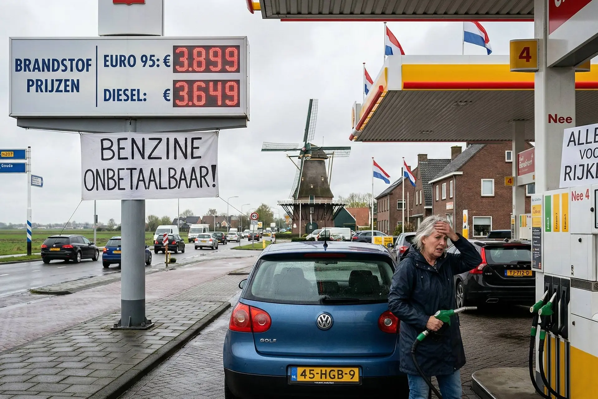 De burger betaalt de rekening voor de oorlog: tanken wordt onbetaalbaar door exploderende olieprijs