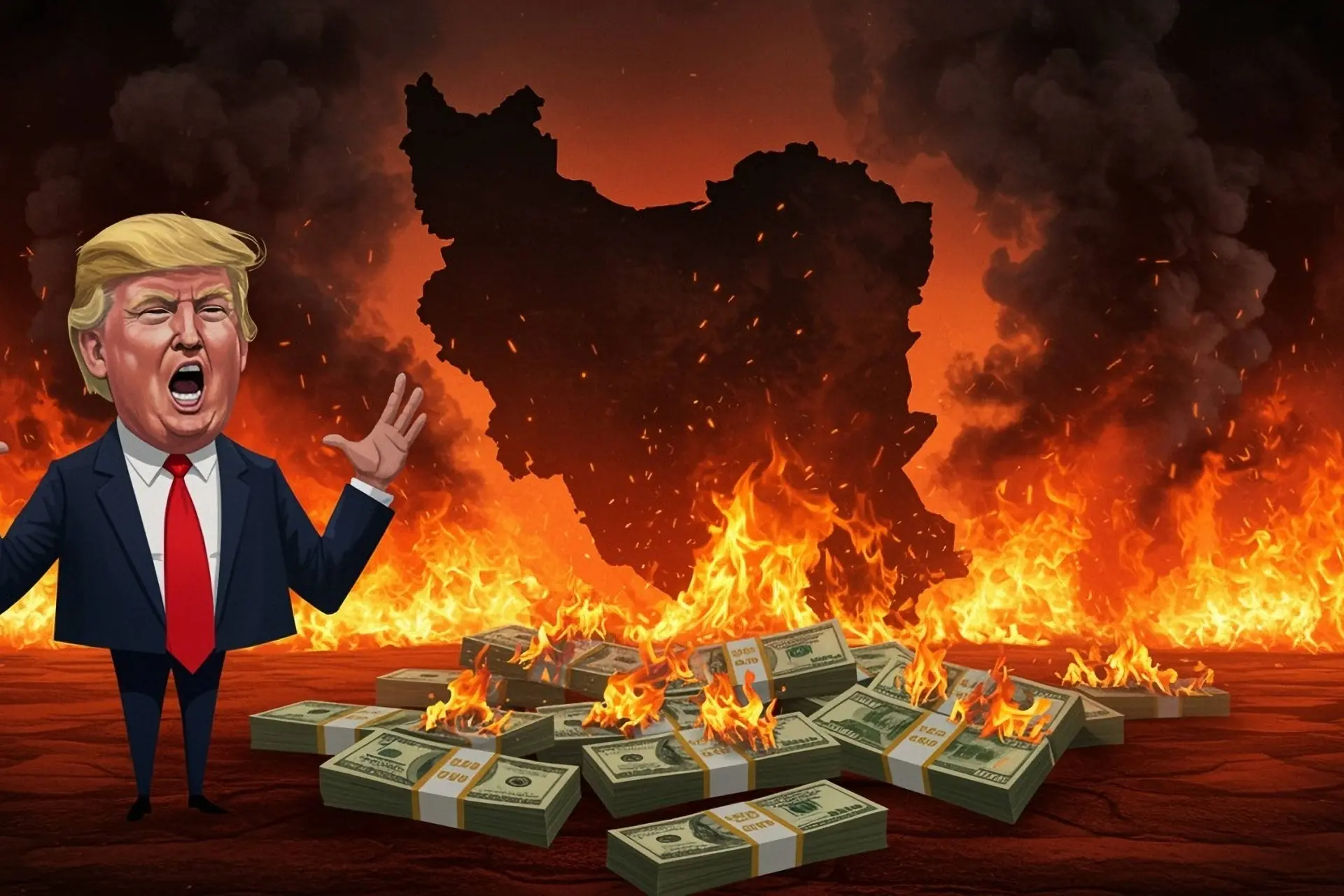 Pentagon eist krankzinnige 200 miljard dollar voor de desastreuze Iran-oorlog van Trump