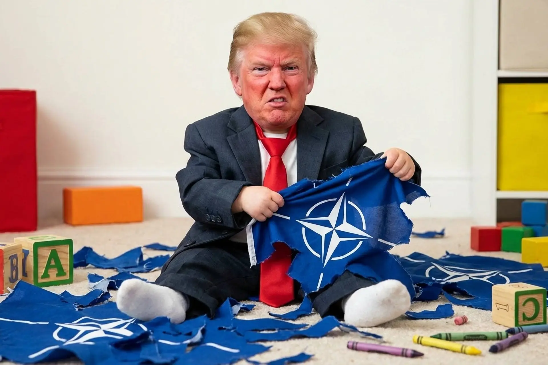 Megalomane Trump eist blinde gehoorzaamheid: NAVO is géén Amerikaans privéleger voor offensieve oorlogen!