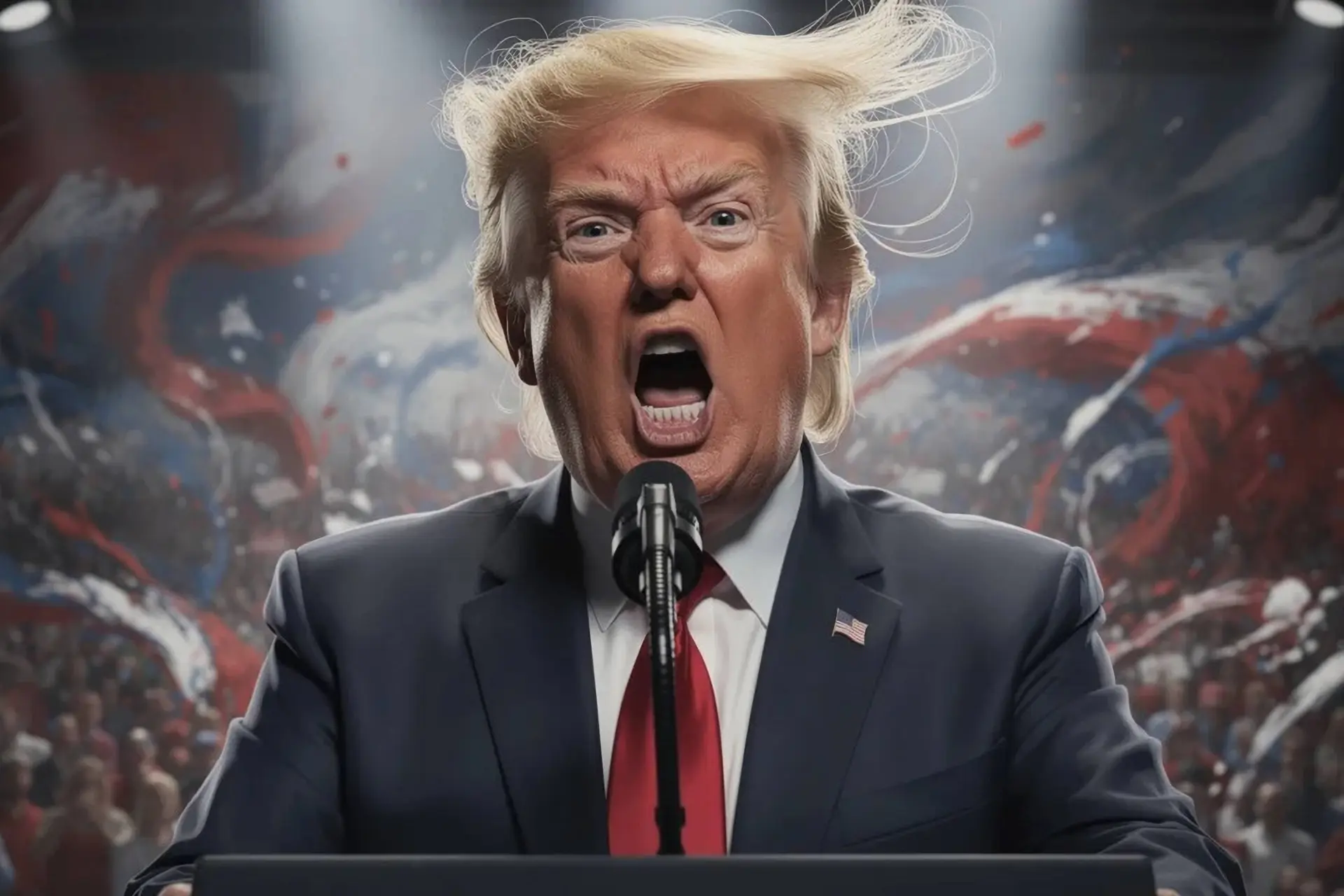 Malloot in het Witte Huis draait door: Trump claimt bizarre 'regime change' in Iran