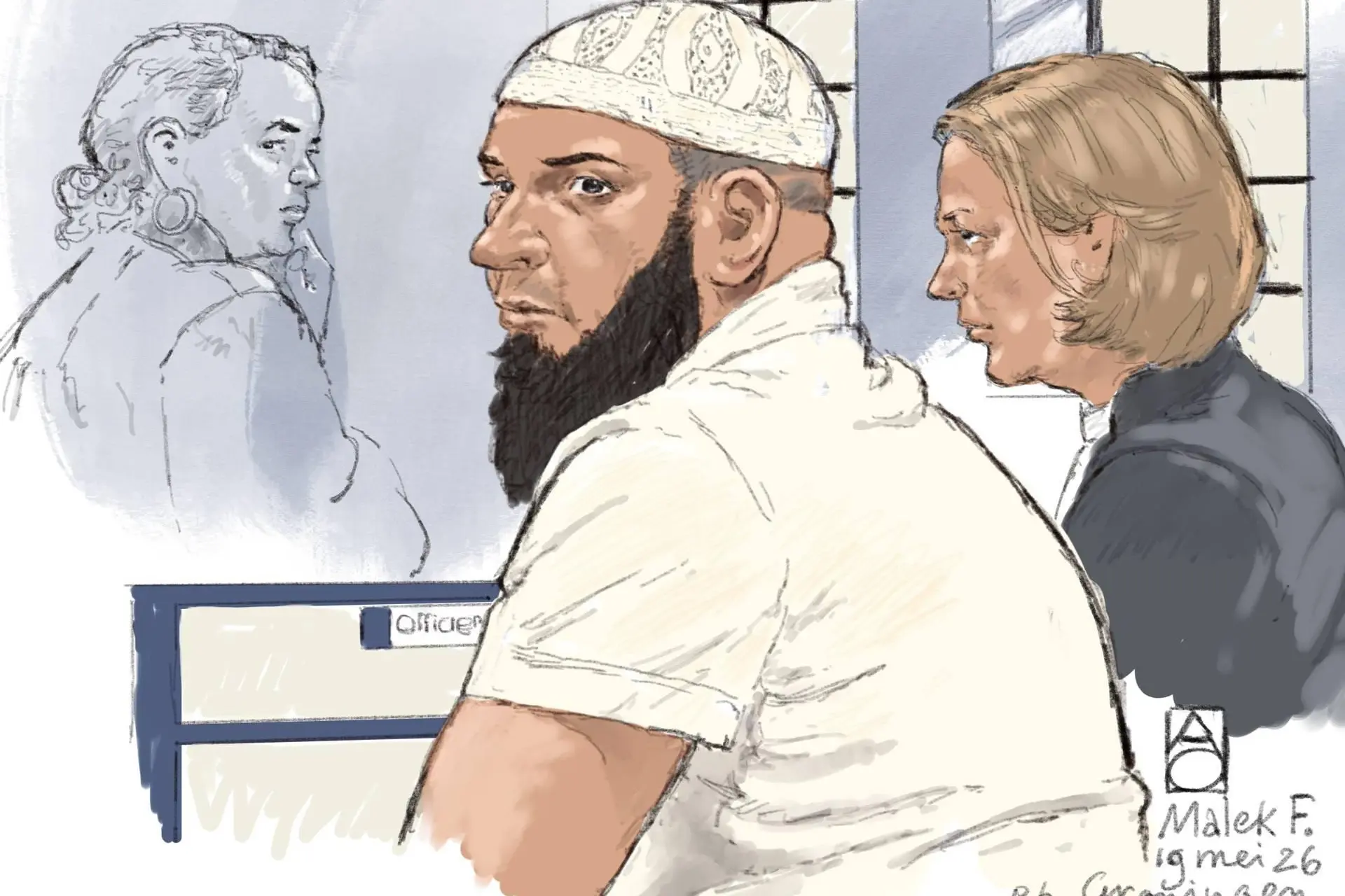 OM: Malek F. ontoerekeningsvatbaar voor moordpoging tbs-kliniek 