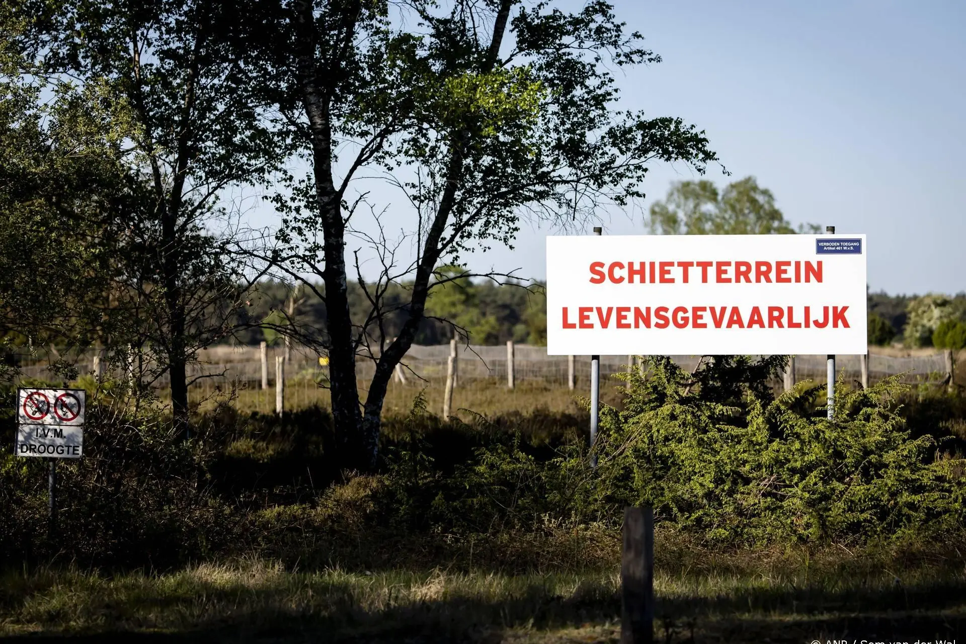 Defensie stopt oefeningen om natuurbrandrisico in Nederland