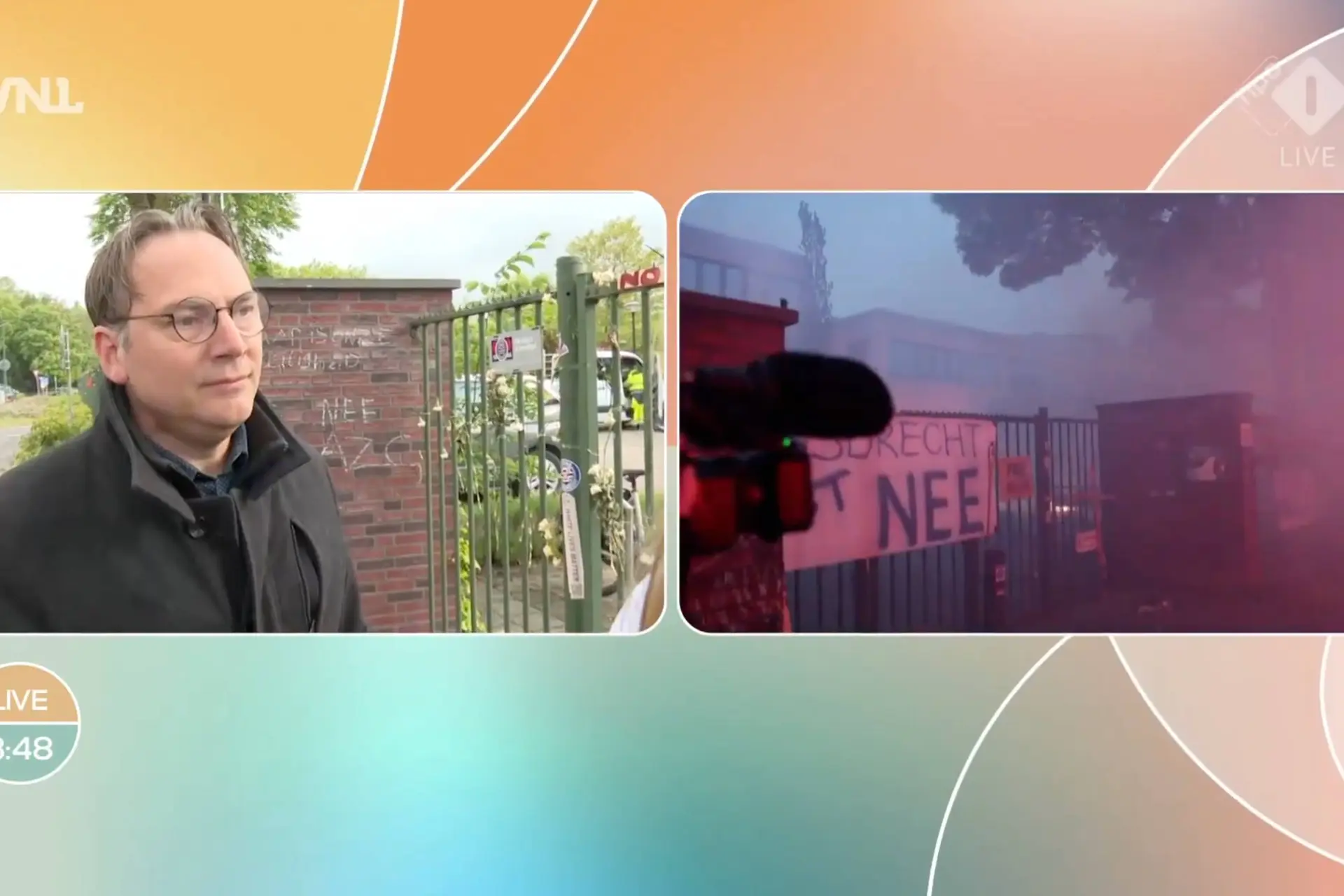 Kartel in paniek op tv: Lokale politicus legt schuld AZC-rellen Loosdrecht snoeihard bij arrogante elite, Mark Koster ontploft!