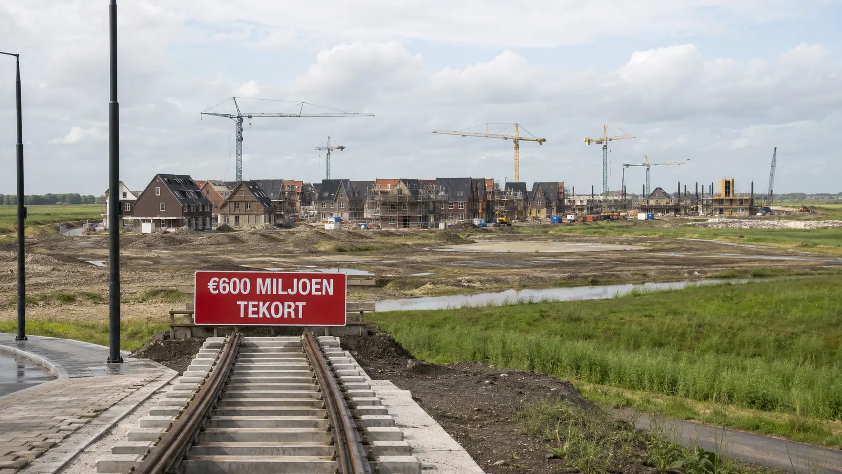 Voor ruim 20.000 geplande woningen in Rijnenburg ontbreekt geld voor de noodzakelijke tramlijn