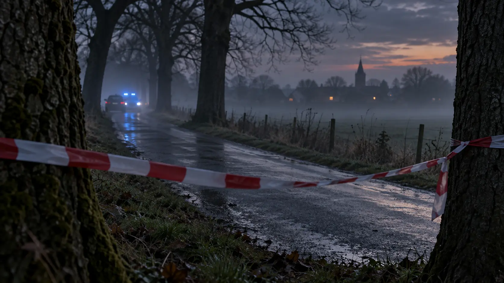 Politieafzetting op een landweg bij Overasselt na incidenten rond zware drugscriminaliteit.
