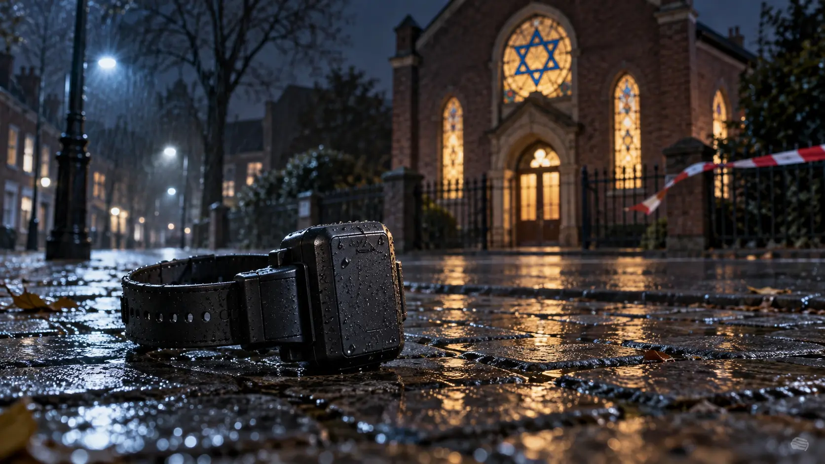 Aanslag op synagoge? Enkelband om