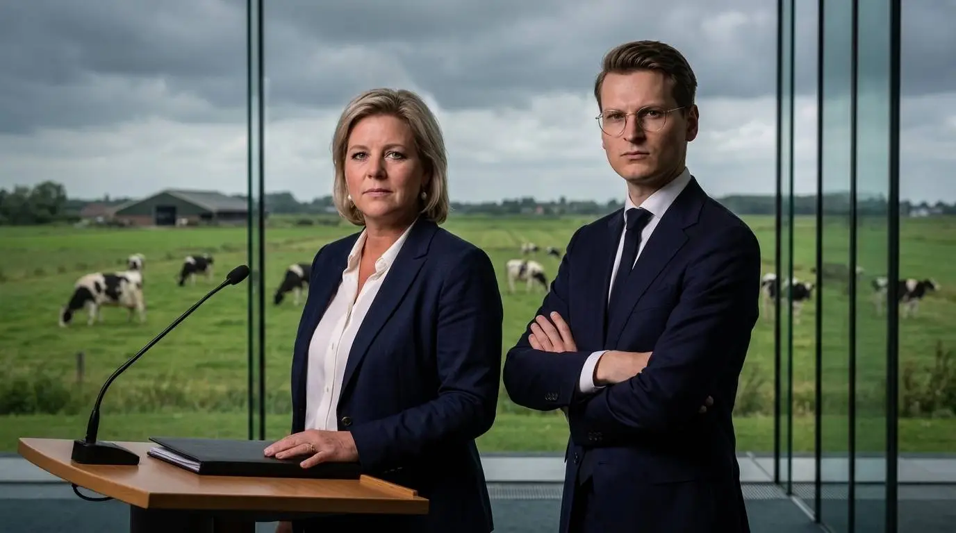 D66-ministers Rianne Letschert en Jaimi van Essen bij een gesloten stikstofdossier