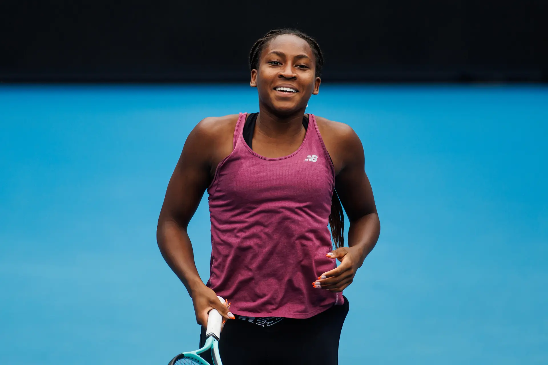 "Nadal is out so they needed someone" - Gauff jokes about playing on Laver 3 times