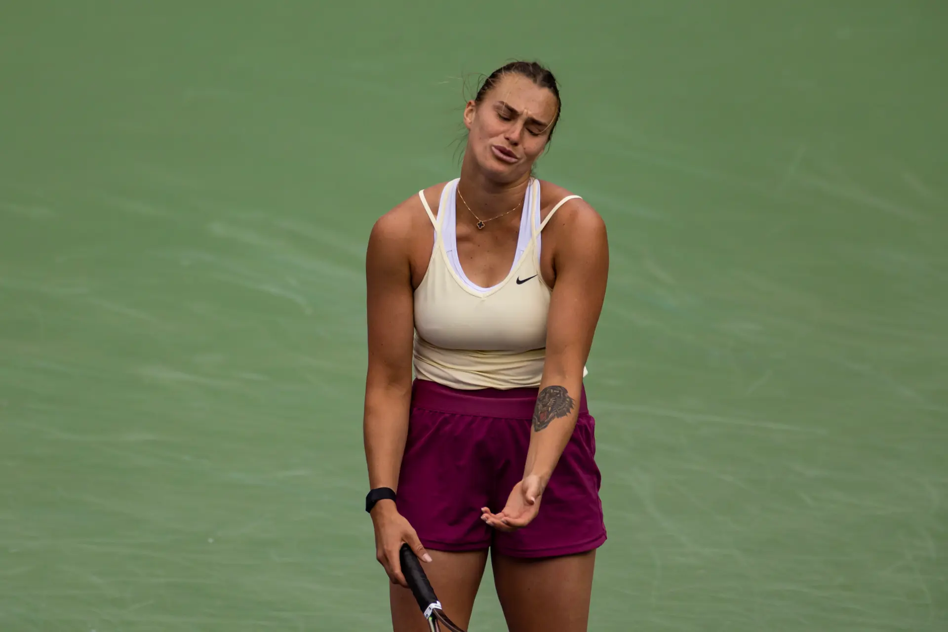 Comments from President Lukashenko "not helping" says Sabalenka