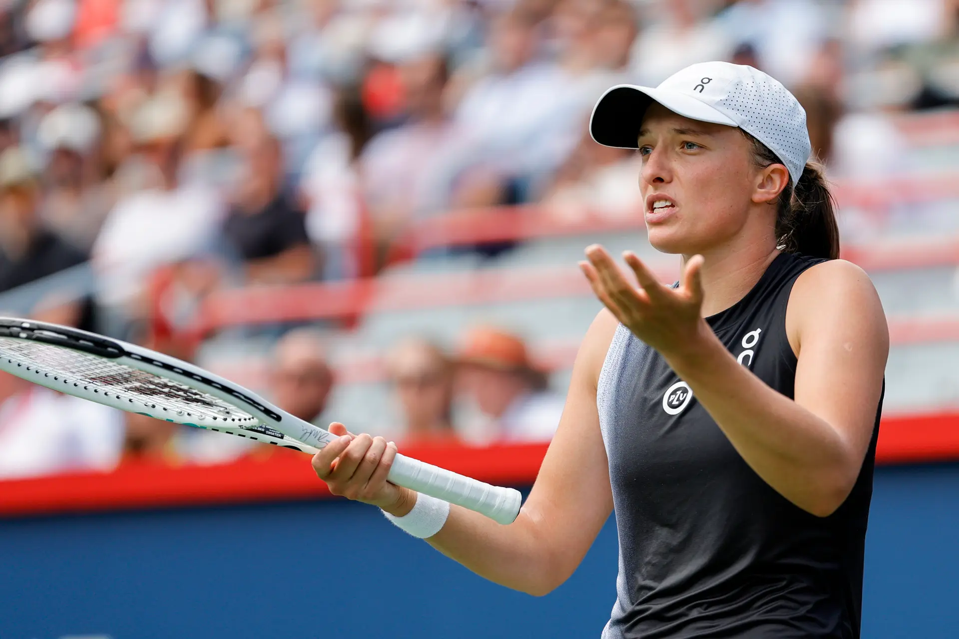WATCH: Swiatek Shows Rare Sign Of Frustration And Throws Racquet In Dubai Defeat