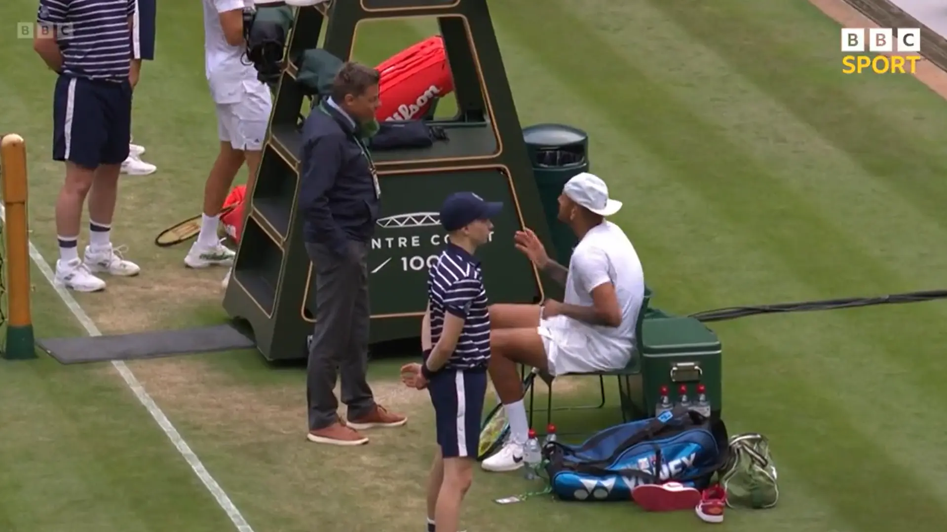 VIDEO: Kyrgios demands Tsitsipas be defaulted from Wimbledon for smashing a ball into the crowd