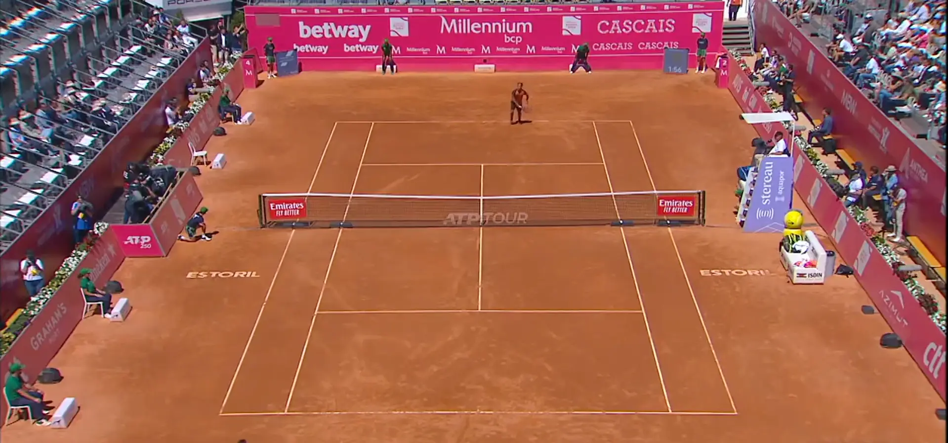 VÍDEO: La surrealista doble falta en el pie de Fognini que le dio la victoria a Cecchinato en el Estoril Open