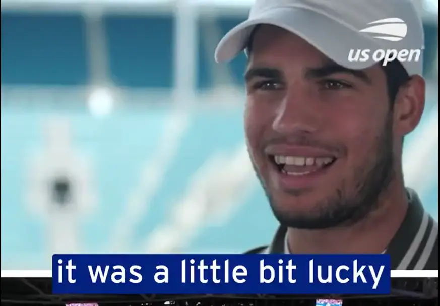 (VIDEO) Alcaraz blickt in dem zum 20. Geburtstag veröffentlichten Clip auf die Aufnahmen des Turniers während der US Open zurück