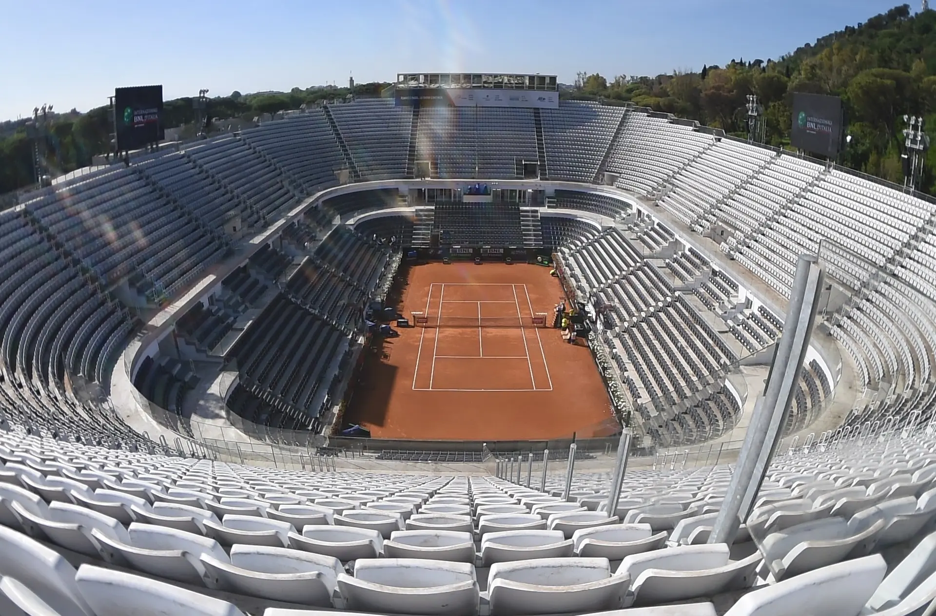 Die Rome Open 2023 könnten durch ominöse Wettervorhersagen gefährdet sein