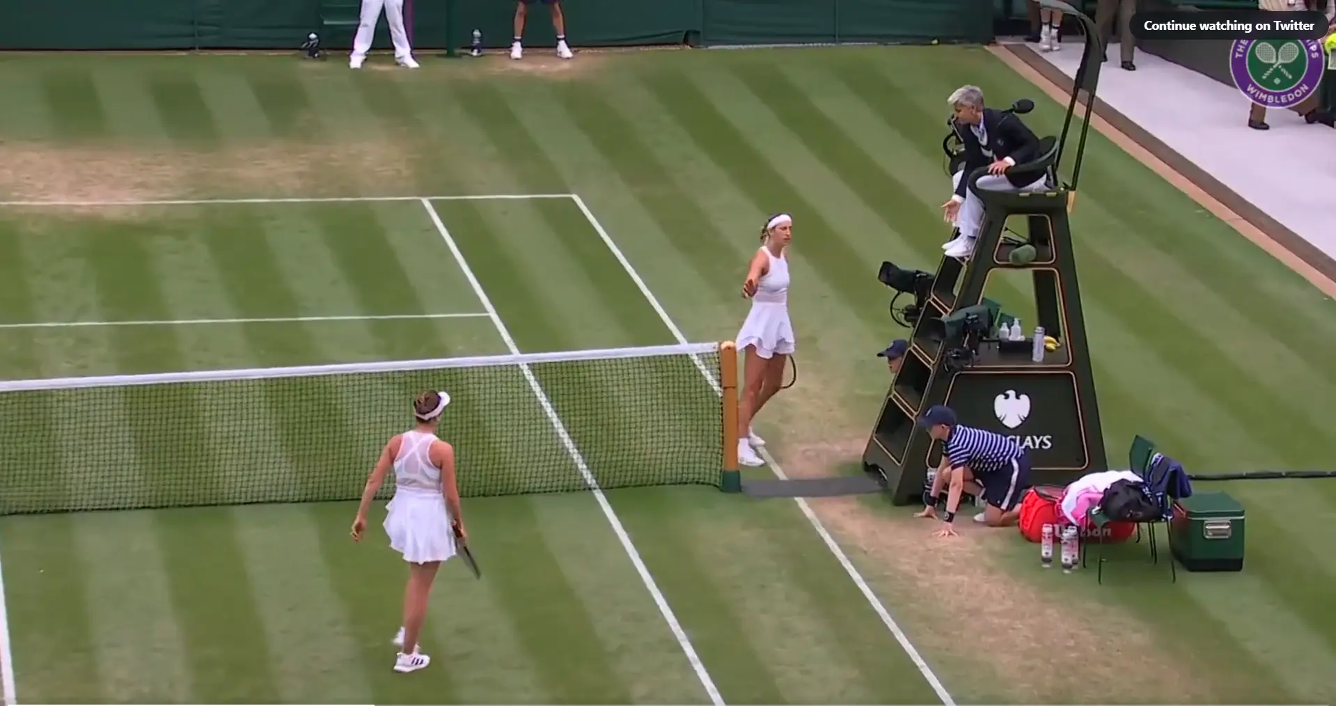 Ankündigung vor dem Aufeinandertreffen von Svitolina und Azarenka bei den DC Open, um den Verzicht auf einen Handschlag nach dem Vorfall in Wimbledon zu erklären