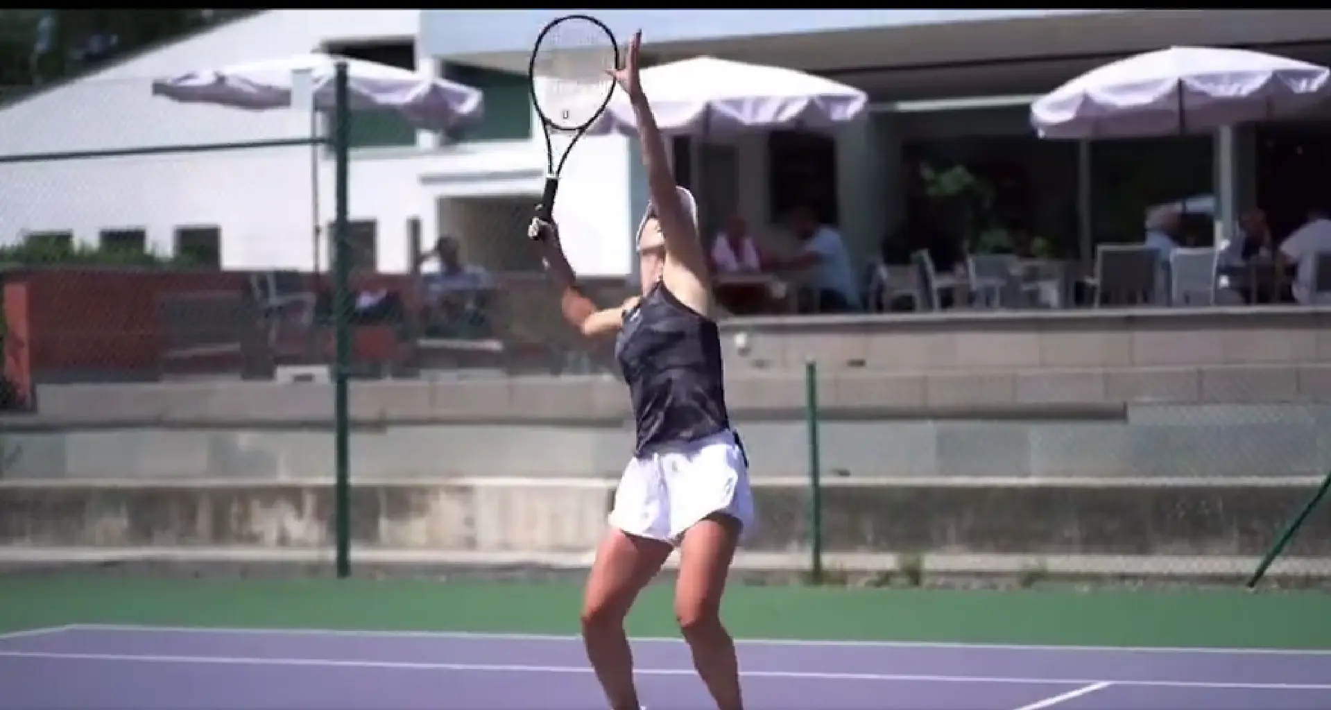 (VÍDEO) "Así se entretienen las parejas de tenis": Svitolina intenta cinco aces a Monfils en el DC Open