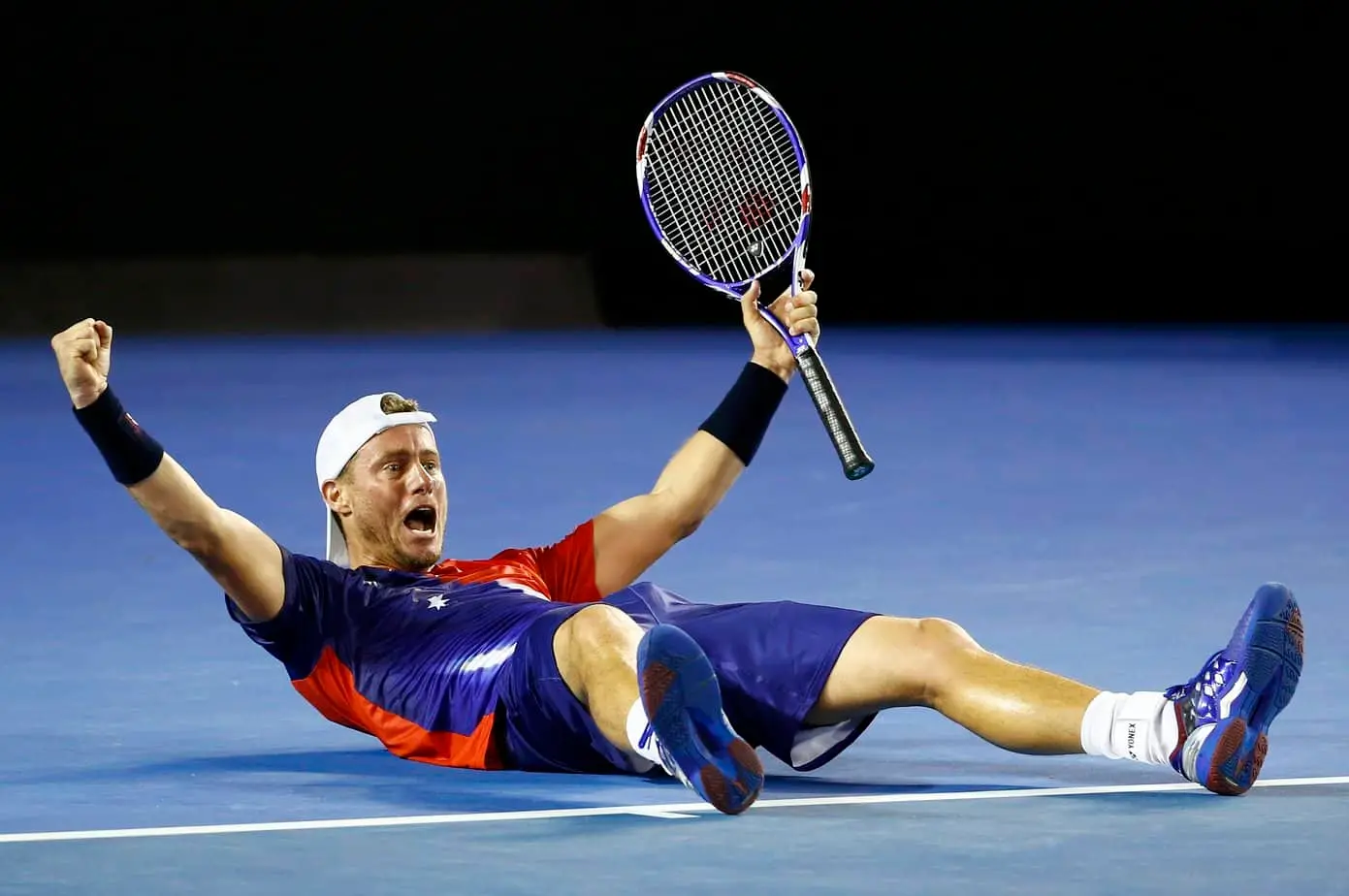 Wo rangiert Lleyton Hewitt unter den australischen Tennisgrößen mit den meisten ATP-Titeln auf der Tour?