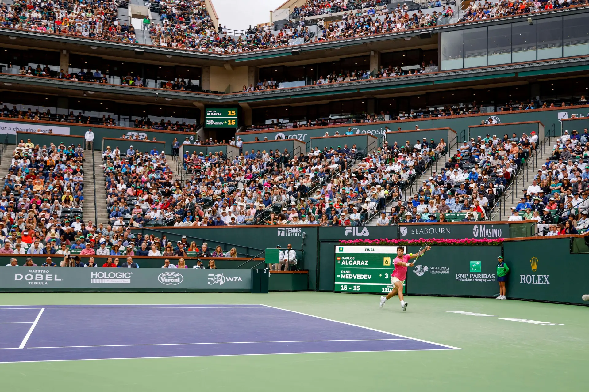 ENTRY LIST ATP del BNP Paribas Open Indian Wells 2024 con Rafa NADAL, Carlos ALCARAZ, Novak DJOKOVIC, Jannik SINNER y Daniil MEDVEDEV