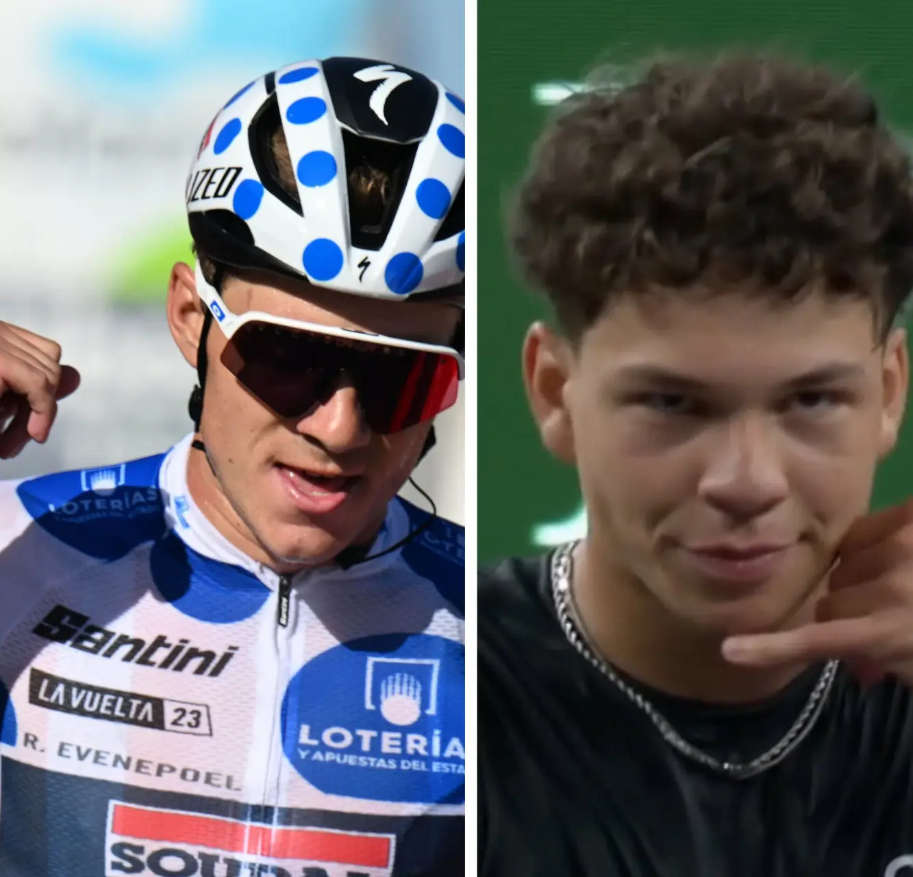 (VIDEO) Ben Sheltons Telefonjubel geht über den Tennis Sport hinaus, denn auch der Radrennfahrer Remco Evenepoel feiert mit