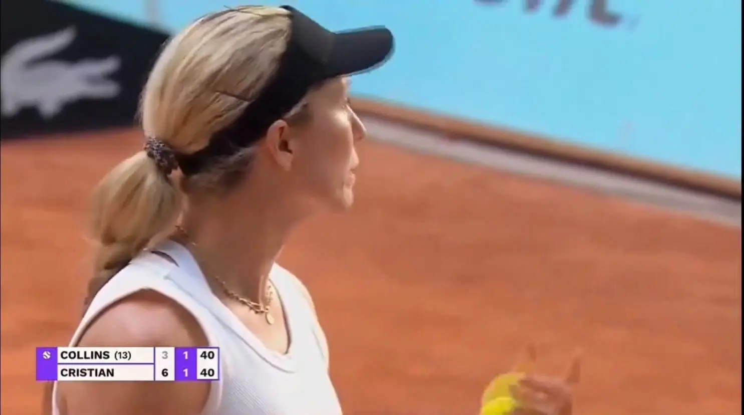 Danielle Collins se encara con alguien del público en Madrid: "Ten un poco más de respeto"