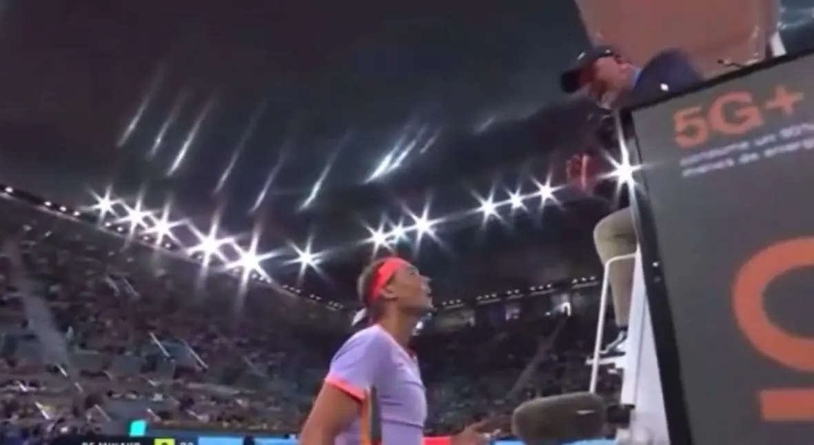 VÍDEO: Rafa Nadal se encara con el juez de silla del Madrid Open después de una lamentable decisión en el inicio de su partido contra De Miñaur