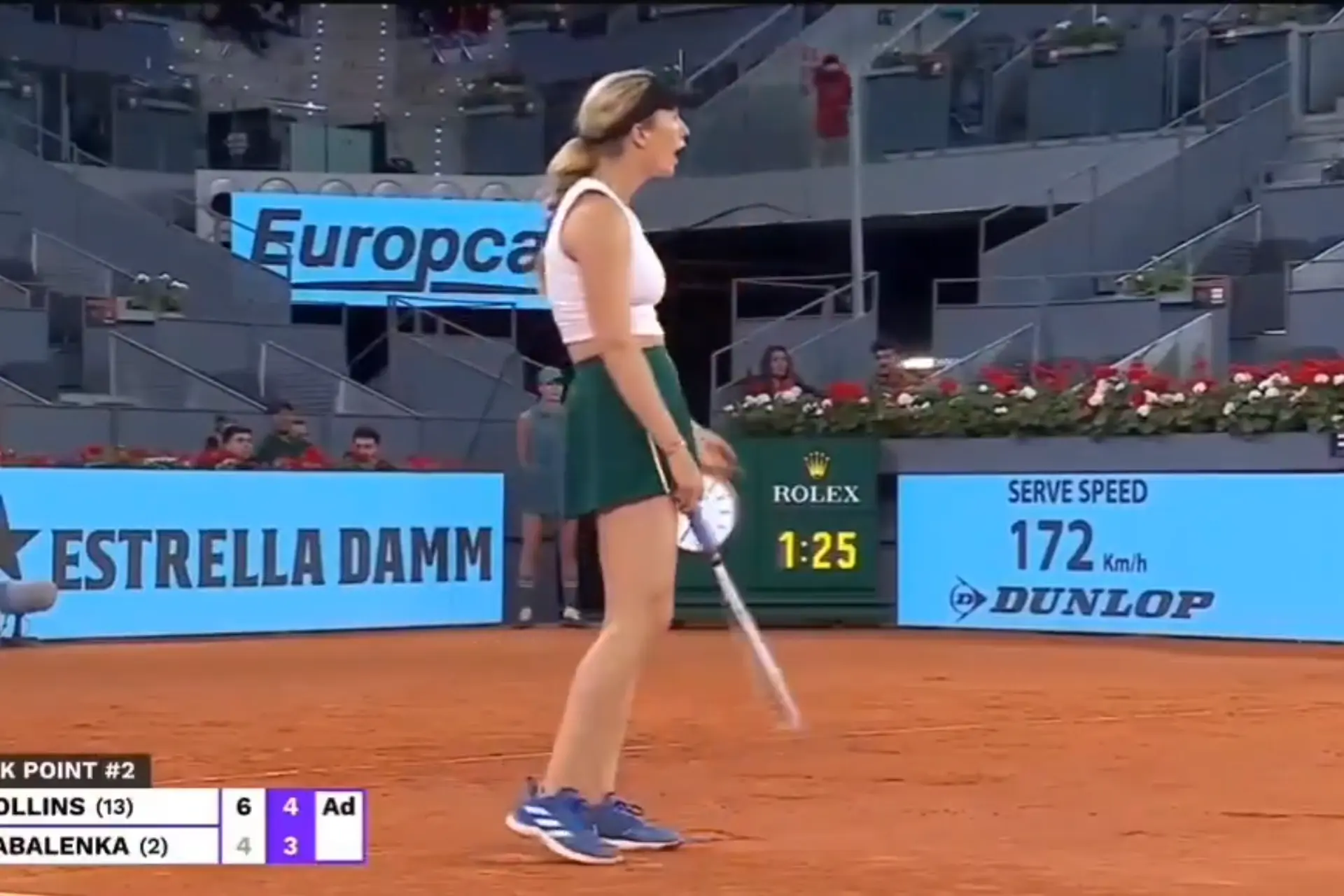 Danielle Collins reagiert erneut auf Zwischenrufer während der Sabalenka-Niederlage