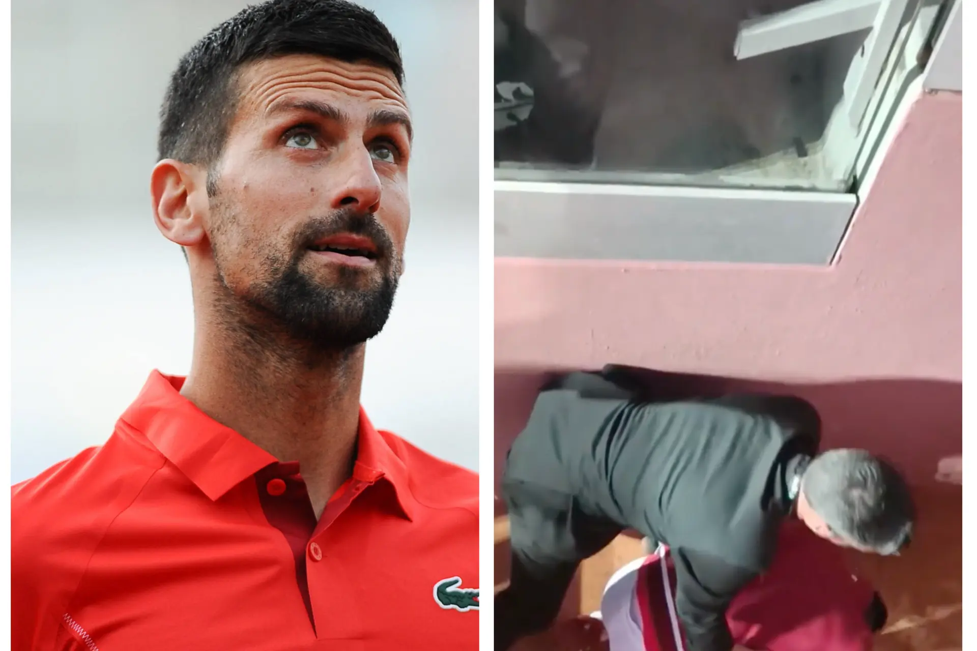 (VIDEO) Disgusting scenes as Novak Djokovic hit on the head with a water bottle while signing autographs